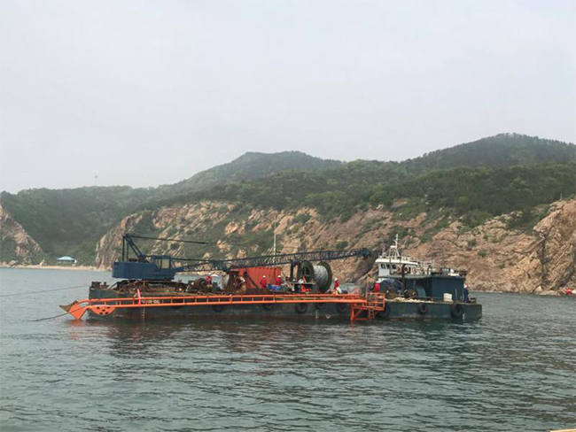 大連南（nán）碼頭海纜鋪設項目順利完工
