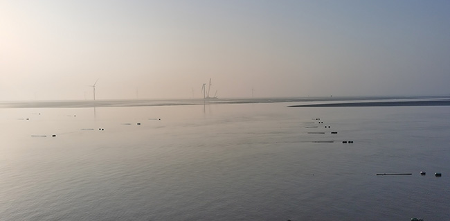 國華竹根沙H1＃海上（shàng）風（fēng）電場項目現（xiàn）場勘（kān）察