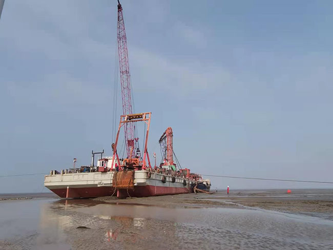 祝賀國華竹（zhú）根沙H1＃海上風（fēng）電場海底電纜鋪設項目（mù）完工