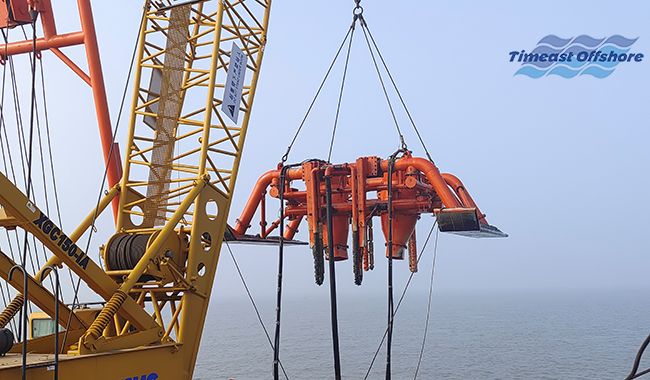 冀（jì）東（dōng）油田NP1-1D及其轄區節能低碳示範區建設工程 海底管線後（hòu）挖溝施工項目順利完工